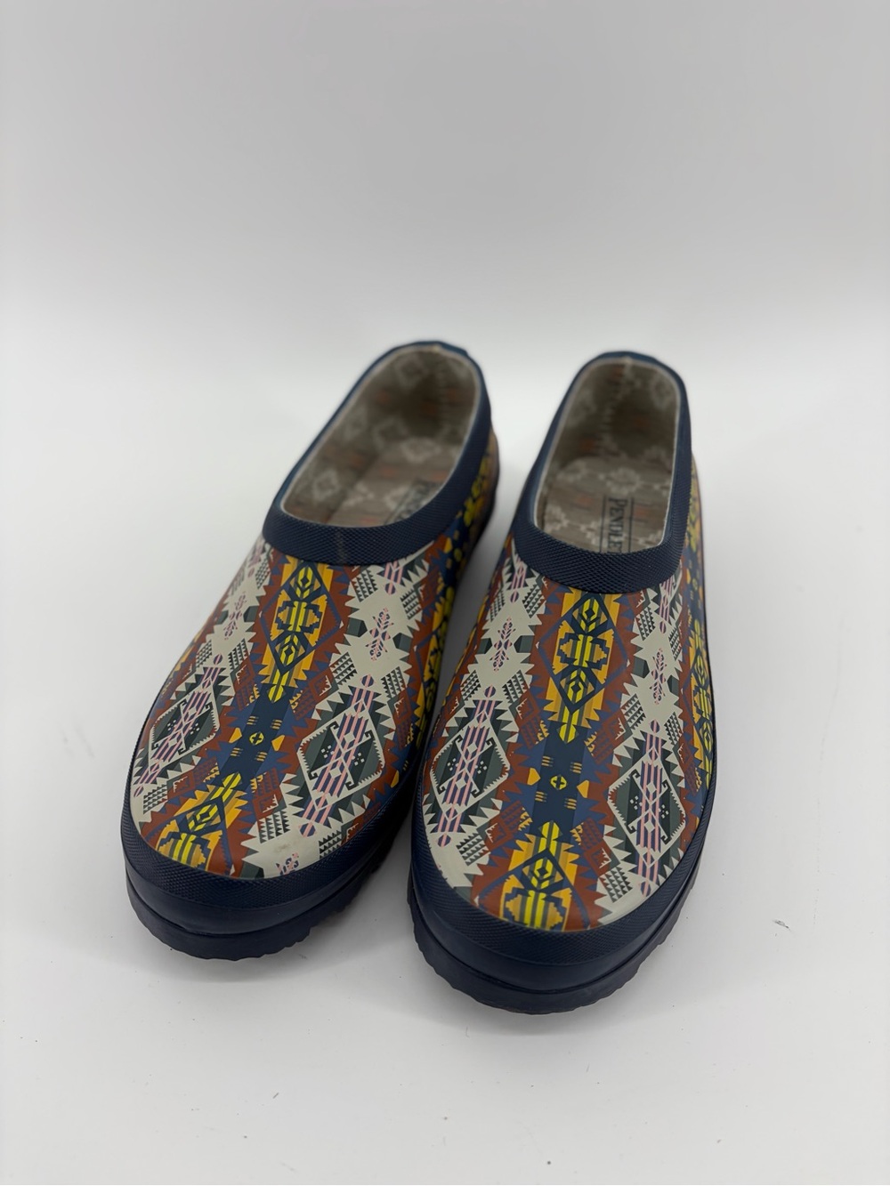 Pendleton Women's Journey Southwestern Print‎ Rain, Rubber Clog, Size 8